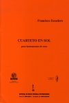 Portada de la partitura Cuarteto en sol (EMEC, 1999)